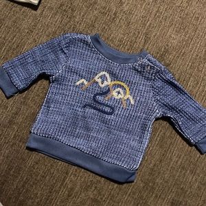 TAHARI baby Blue waffle sweater 0-3MOS